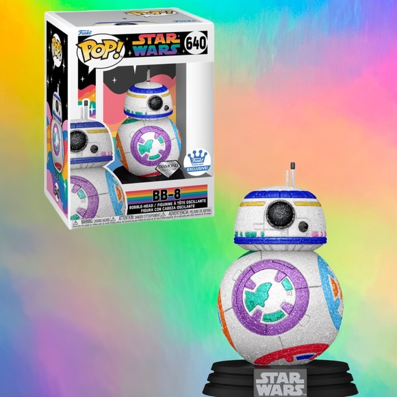Loungefly Limited Edition Star Wars BB-8 Pride Bobble-Head Pop and Bag B… - Picture 9 of 16